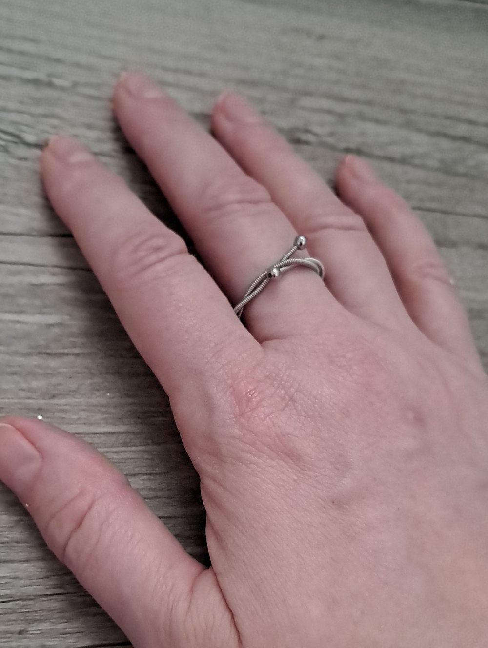 Guitar String Ring Sz 9 1/4